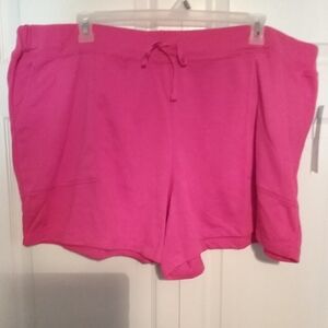 Brand new women's plus size 3x pink shorts with pockets